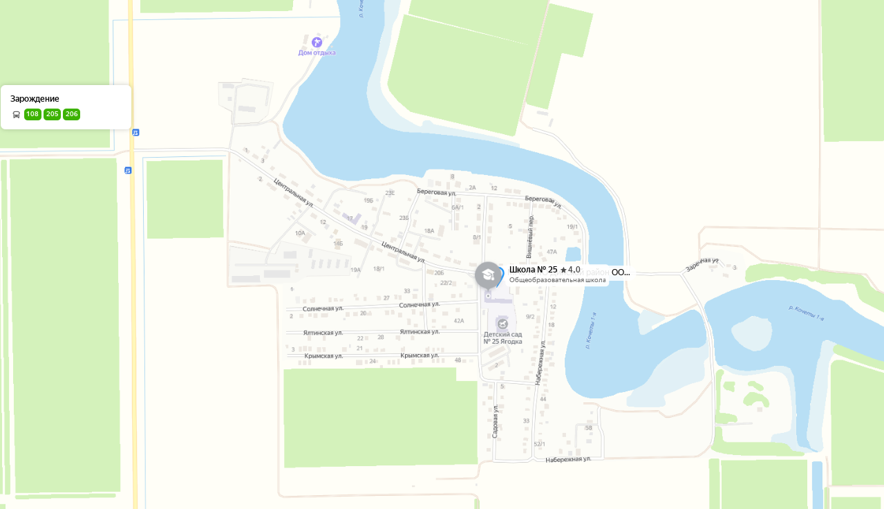 Адрес в Яндекс картах..